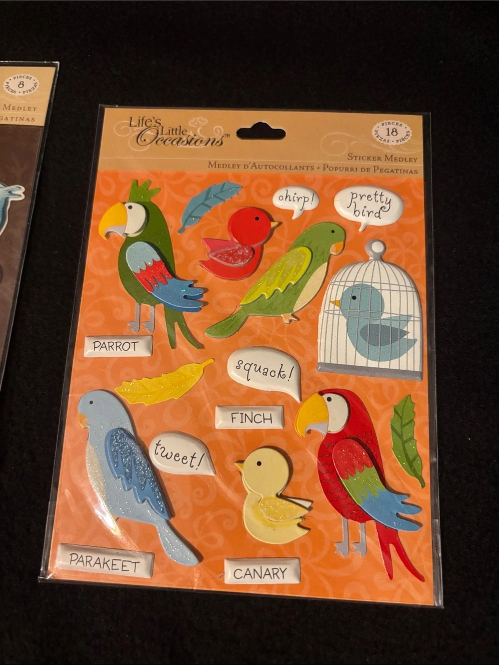 3d stickers crafting scrapbooking art Birds